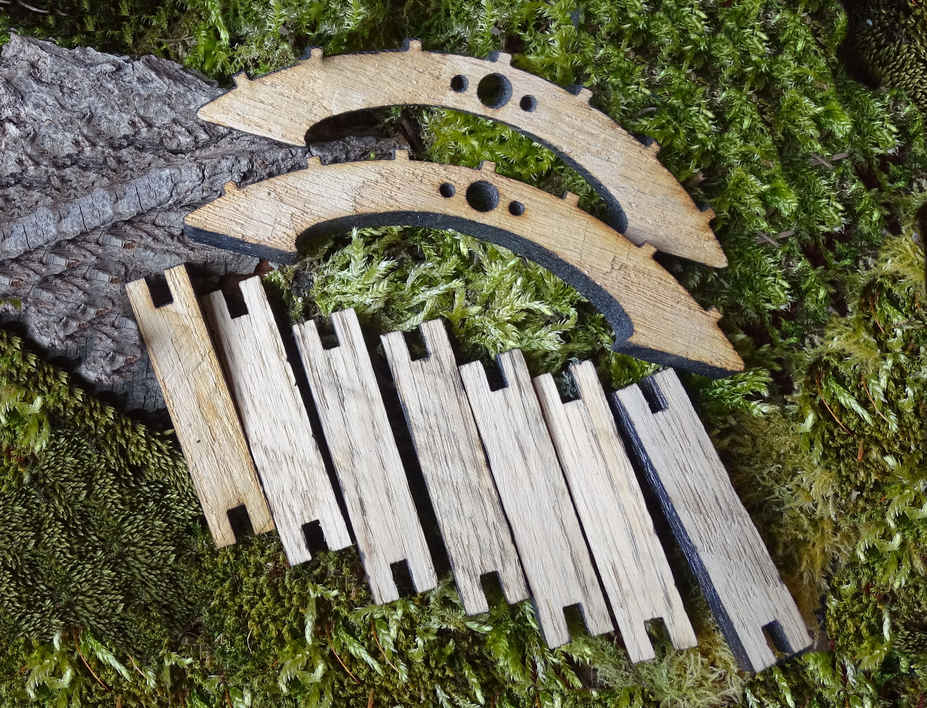 Fairy Garden Oak Bridge Kit - Image 2