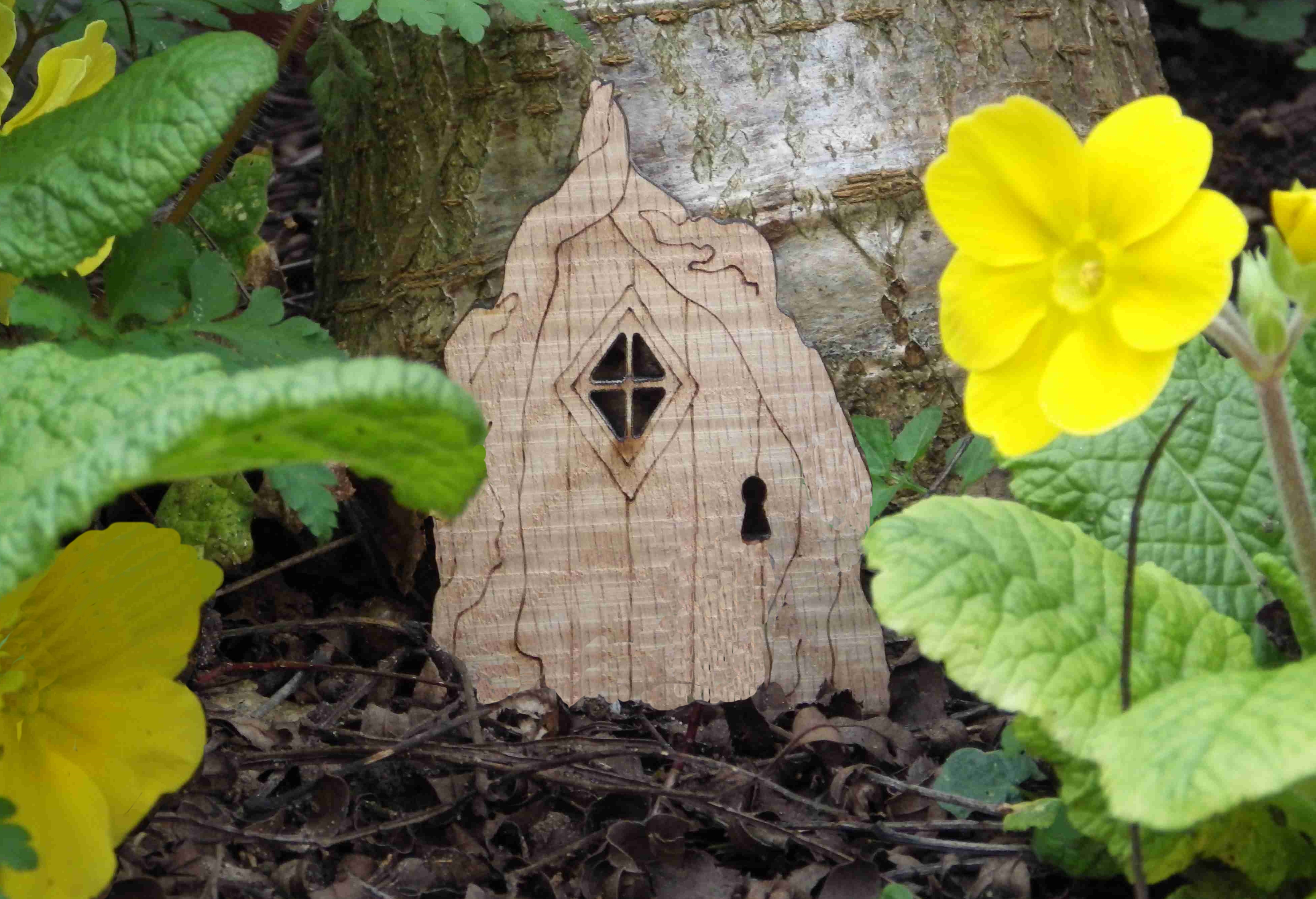 Fairy Garden Kit with Gnarly Root Door and Elf - Image 6