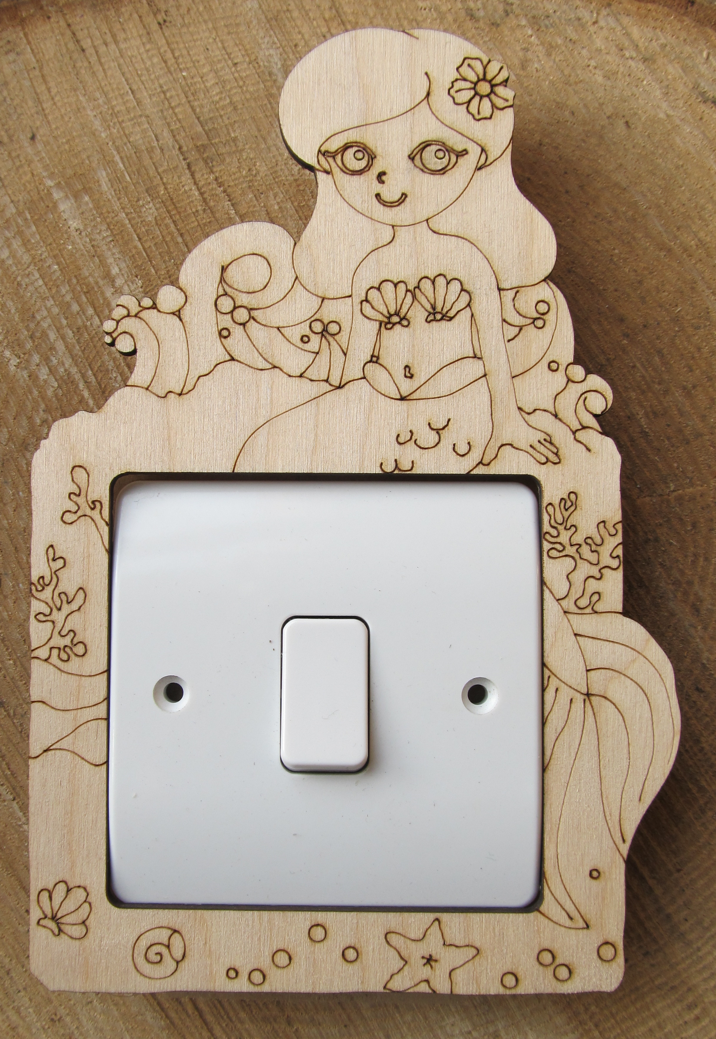 Mermaid Light Switch Surround - Image 3