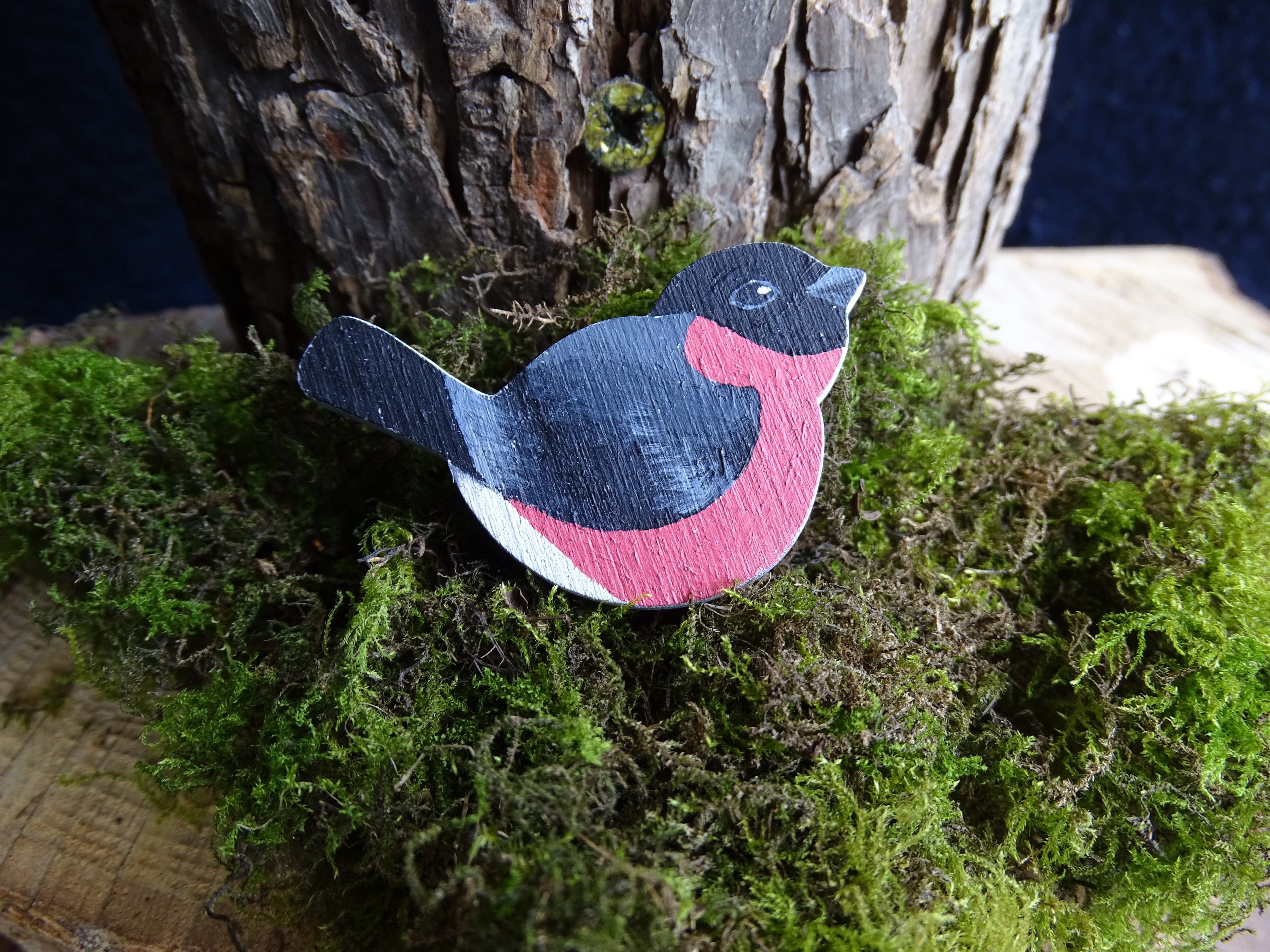 Spring Bird Bullfinch Magnet